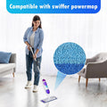 4 Pack Reusable Pads Refills for Swiffer Power Mop, Power Mop Refills for Swiffer Powermop, Cleaning Stubborn Debris from Wooden Floors