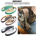 24 Pcs 1/2" X 12" Replacement Belt Kit for Work Sharp Original Knife & Tool Sharpener and Combo Knife Sharpener (WSKTS & WSKTS-KT) -