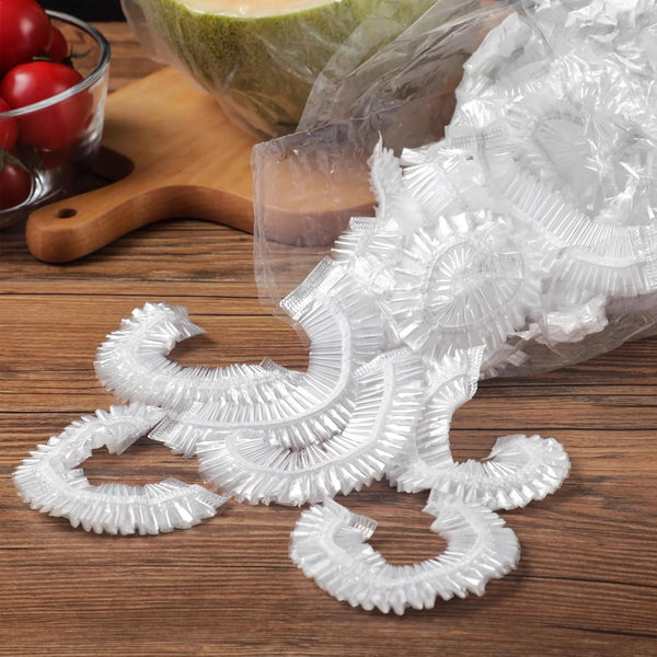 Fresh Keeping Bags, 300Pcs Food Covers, Reusable Elastic Food Storage Covers, Plastic Sealing Elastic Stretch Adjustable Bowl Lids, Universal