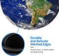 Earth Globe North and South America Map round Mouse Pad, Small Gaming Mousepad with Stitched Edge, Non-Slip Rubber Base Mouse Mat Office Desk