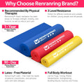 Resistance Bands for Working Out, Exercise Bands for Physical Therapy, Stretch, Recovery, Pilates, Rehab, Strength Training and Yoga Starter Set