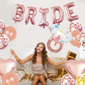 EFAILY Bachelorette Party Decorations - Rose Gold Bridal Shower Party Decor and Supplies Kit Bride To Be Sash, Veil, Temporary Tattoos, Confetti
