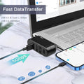VIENON 4-Port USB 3.0 Hub [90Â°/180Â° Degree Rotatable], USB Splitter with 3 USB-A Ports & 1 USB C Power/Data Port, USB Extender for Laptop, Car,