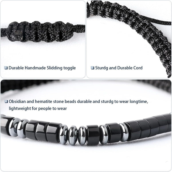 To My Son Bracelet from Mom,College Graduation Gifts for Son 2025,Morse Code Bracelets with Engraved Wallet Card,Adjustable Handmade Teens Boys