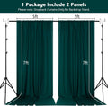MEETSKY Hunter Green Backdrop Curtains for Parties Wedding Curtains Rod Pocket Green Photo Curtains Backdrop Sliding Drapes Backdrop Curtains for