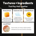 LAPCOS Honey Sheet Mask, Daily Face Mask with Hyaluronic Acid and Antioxidants to Hydrate and Tighten Dry Skin, Korean Beauty Favorite, 5-Pack