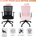 Tallew 4 Pieces Office Chair Covers Set Computer Universal Protective Stretchable Chair Seat Covers Desk Armrest Slipcovers Pads Office Cushion