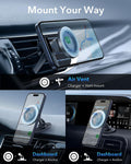 ESR for Magsafe Car Mount, Air Vent/Dashboard Magnetic Phone Holder for Car, Strong Magnets,Car Phone Holder Mount for Iphone