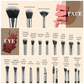 MAANGE Makeup Brush Set 30 Pcs Premium Synthetic Makeup Brushes Foundation Eye Shadow Powder Concealers Highlight Blending Brush Professional Make