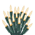 ODEETRONIC Christmas Lights, 21.63Ft 100 Count Incandescent Clear Christmas Lights, UL Certified Outdoor Christmas Mini Light Connectable, Green