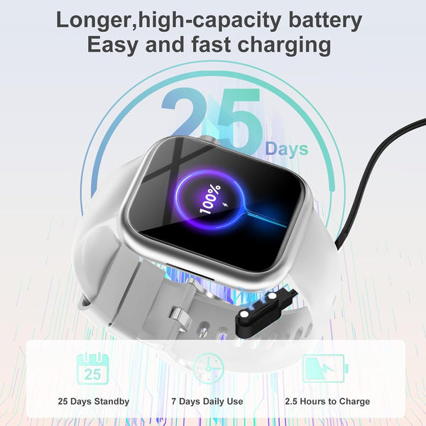 GADIXY Smart Watches for Men Women with Bluetooth Calls,1.83" Fitness Tracker with Spo2/Hr/Sleep/Bp Monitor,110+ Sports Activity Trackers,Ip68