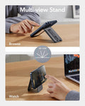 ESR Upgraded for Magsafe Wallet, 5 Card Holder with Adjustable Stand, Secure Grip Finger Loop, Magnetic Wallet for Iphone 16/15/14/13/12, Not for