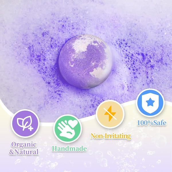 Bath Bombs for Kids with Surprise Inside, 32 Pack Bath Bombs with Land & Sea Animal Toys, Handmade Fizzy Bubble Children Bath Ball Gift Set for