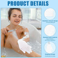 60Pcs Exfoliating Gloves Bulk, Scrub Gloves Exfoliating Body Scrubber Glove Exfoliator for Body Scrub Mitt, Bath Gloves for Shower Exfoliating