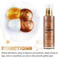 Shimmer Oil 100ml, Moisturizing Long Lasting Body Luminizer Face Brighten, Waterproof Liquid Illuminator Glow, Glitter Oil Highlighter Summer