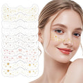 Face Glitter Freckles Makeup Patches - 10 Count, Cute Sparkling Fake Freckles Stickers for Women Festivals, Concerts, Parties, and Cosplay