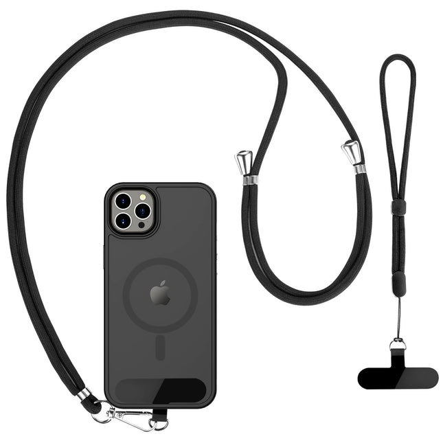 CACOE Phone Lanyard 2 PCS-2 PCS Adjustable Neck Strap,4 PCS Patches,Universal Crossbody Multifuctional Cell Phone Lanyar