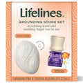Lifelines Scent-Infused Grounding Stones, 2-Pack, Flow Pack - Portable Fidgets for Adults with Essential Oil Blend & Diffusion Stones for Sensory