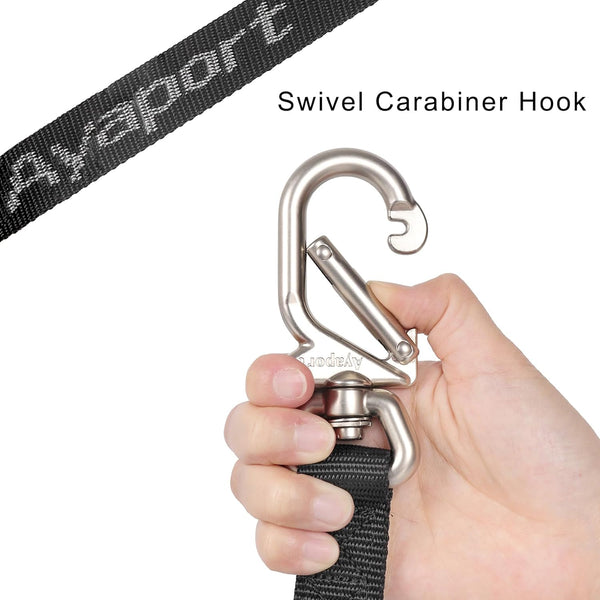 Ayaport Motorcycle Tie down Straps 1.1â X 7â (With Swivel Carabiner Hooks) Cam Buckle Tie Downs, Handlebar Strap for Dirt Bike, Motor Bike, Kayak,