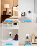 Multi Plug Outlet Extender, Power Strip Non Surge Protector Electric Outlet Splitter with 3 USB Wall Charger (1 USB C), Multiple Outlet Expander
