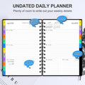 Daily Planner 2025-2026, Monthly Weekly Daily Planner 2025-2026, 18 Month with Tabs, July 2025 - December 2026 Time Management Manual, 100GSM