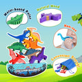 Dinosaur Toys for Kids 3-5: Wooden Stacking Montessori Toys for 3 4 5 6 7 8 Year Old Boys Girls Balance Competition Game for Family Birthday Gifts