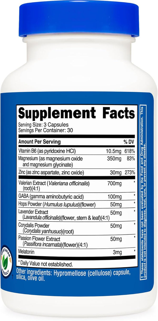 Nutricost Sleep Aid Complex 1330Mg Serving (90 Capsules)