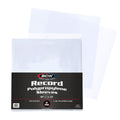 BCW 33 RPM Record Sleeves - 100 Ct | Polypropylene Vinyl Record Outer Sleeves | 2 Mil Thickness | Vinyl Record Album Protectors