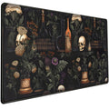 Vintage Aesthetic XL Extended Large Gaming Mouse Pad - Black Academia Mystical Green Plant Design - Computer Laptop Keyboard and Mouse Mat Desktop