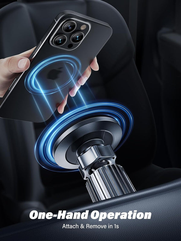 [Military-Grade] Magnetic Phone Holder for Car [Upgraded Strongest Magnet Power] Car Magnet Phone Mount, Air Vent Hands-Free Mag-Safe Cell Phone