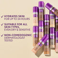 Covergirl Simply Ageless Skin Perfector Essence Foundation, 30 Light-Medium,Tinted Skincare Makeup Hybrid, Sheer Tint, Radiant Finish, Glowy