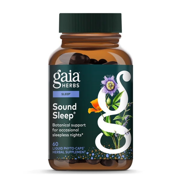 Gaia Herbs Sound Sleep - Natural Sleep Support to Promote Calm & Relaxation - with Valerian Root, Passionflower & More - 60 Vegan Liquid