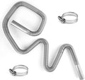 59In Diesel Heater Exhaust Pipe, 1" Inner Diameter Flexible Exhaust Tubing Stainless Steel Parking Air Heater Exhaust Hose Generator Exhaust