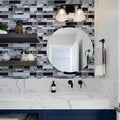 Livebor Peel and Stick Kitchen Wallpaper Backsplash Wall Paper for Kitchen 11.8Inch X 78.7Inch Backsplash Tiles Wallpaper Peel and Stick