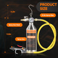 FOUR UNCLES AC Flush Kit - Air Conditioner System Cleaning Tool Set with Stainless Steel Canister and Nylon Hose & Flushing Spray Gun for R134A