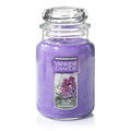 Yankee Candle Lilac Blossoms Scented, Classic 22Oz Large Jar Single Wick Candle, over 110 Hours of Burn Time, Perfect for Gifting, Gatherings and