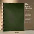Anecdote 2025 Planner (8.5" X 10") Daily Planner Weekly Monthly Planner - 52 Weeks W/Library Buckram Cover, Brass Spiral - A4 Size Bleed-Resistant