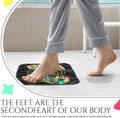 Trelaco Foot Massage Mat Reflexology Walk Stone Road Foot Massage Acupoint Mat for Acupressure Relaxes for Long Sitting Elderly Students and