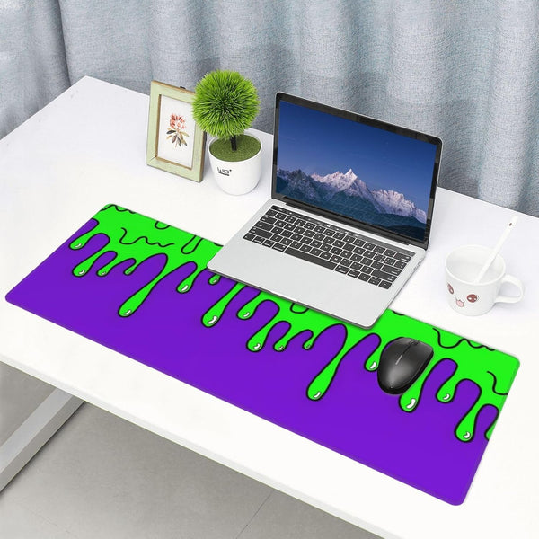 Gaming Mouse Pad Abstract Dripping Design Desk Mat Desk Pad Large Gaming Mouse Pad E-Sports Office Keyboard Pad Computer Mouse Non-Slip Computer
