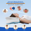 Pain Relief Cervical Pillow for Neck Support,Adjustable Ergonomic Pillow Cozy Sleeping,Odorless Orthopedic Memory Foam Pillows,Contour Bed Pillow
