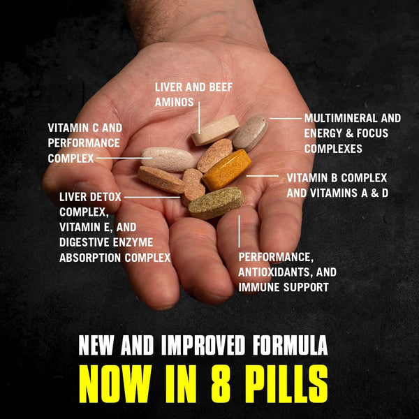 Animal Pak - Convenient Multivitamin for Men & Women Daily All-In-One Vitamin & Supplement Pack - Zinc, Vitamins C, B, D, Amino Acids, and Immune