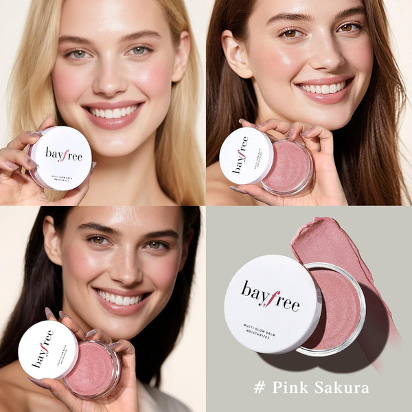 Multi Glow Balm, Cream Blush for Cheeks, Blush Balm Face Makeup, Radiant Finish, Hydrating, Creamy, Lightweight & Blendable Color, Face Makeup,