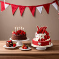 ASTARON 20 Pcs Ball Cake Topper Decorations Mini Balloons Cake Topper Sticks Red Balls Cake Picks Cake Topper Balls for Graduation Birthday Cake