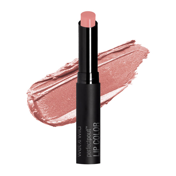 Wet N Wild Perfect Pout Lipstick, Peach No More Drama, Gluten-Free, Cruelty-Free, Lip Color