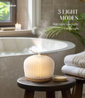 Mimicat Quiet Aromatherapy Diffuser Glass: 230ML Ultrasonic Cool Mist Scent for Home with Night Light - Aesthetic for Women Girls