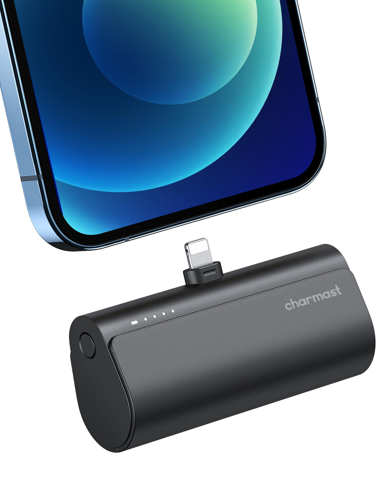 charmast Small Portable Charger for iPhone, Ultra-Compact 20W PD Fast Charging Power Bank 5000mAh, Mini Battery Pack for iPhone 14/14 Pro