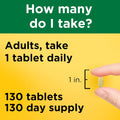 Nature Made Multivitamin Tablets with Iron, Multivitamin for Women and Men for Daily Nutritional Support, 130 Tablets, 130 Day Supply (Packaging