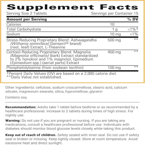 Integrative Therapeutics - Cortisol Manager - Supplement with Ashwagandha and L-Theanine - Supports Relaxation & Calm* - 30 Tablets