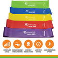 Smarterlife Resistance Bands for Working Out, Non-Latex Exercise Bands for Women, Men, 5 Extra Wide Workout Bands for Weight Loss, Home Gym, Booty