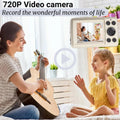 Mini Digital Camera, 720P HD Compact Portable Camcorder with 2.4 inches LCD Screen 16MP 30FPS Support 32GB Memory Card for Children, Teenagers and